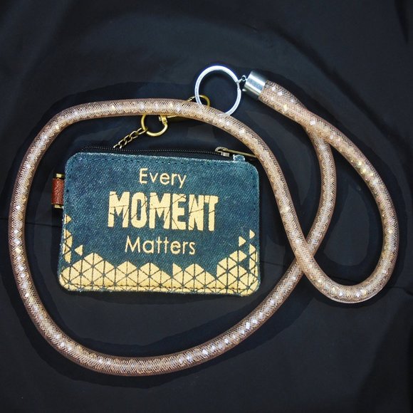 Fancy Lanyard Wallet Mona B ID Holder, Sparkly Chain, MOST UNIQUE! - Picture 5 of 9